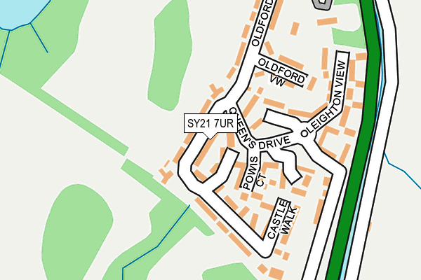 SY21 7UR map - OS OpenMap – Local (Ordnance Survey) SY21 7UR map - OS OpenMap – Local (Ordnance Survey)