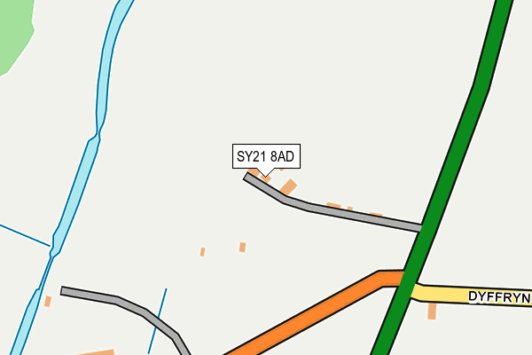 SY21 8AD map - OS OpenMap – Local (Ordnance Survey) SY21 8AD map - OS OpenMap – Local (Ordnance Survey)