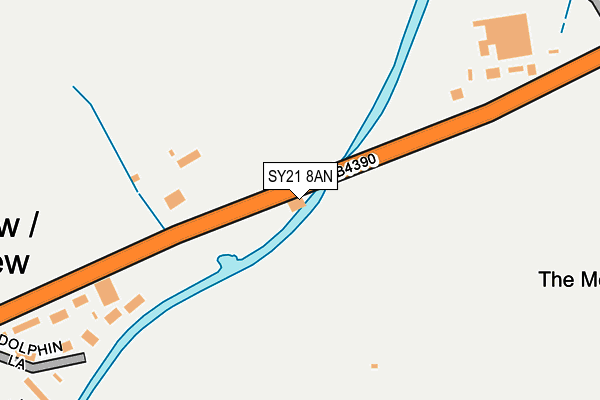 SY21 8AN map - OS OpenMap – Local (Ordnance Survey)