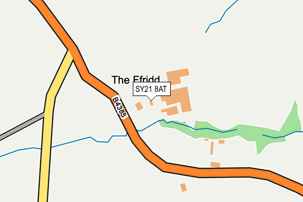 SY21 8AT map - OS OpenMap – Local (Ordnance Survey) SY21 8AT map - OS OpenMap – Local (Ordnance Survey)