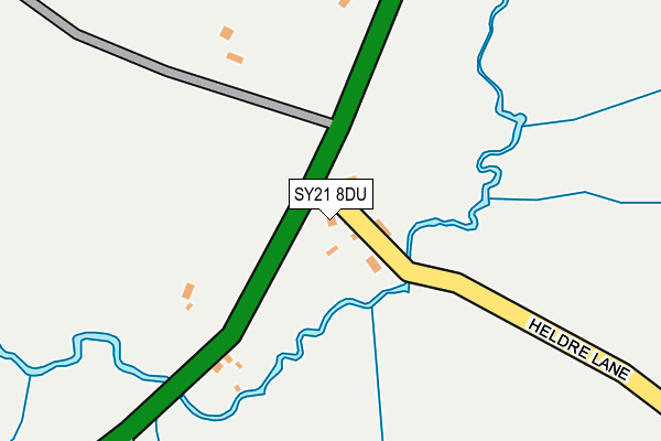 SY21 8DU map - OS OpenMap – Local (Ordnance Survey) SY21 8DU map - OS OpenMap – Local (Ordnance Survey)