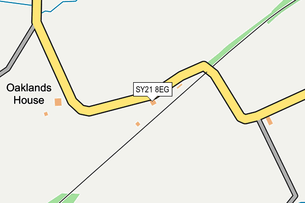 SY21 8EG map - OS OpenMap – Local (Ordnance Survey) SY21 8EG map - OS OpenMap – Local (Ordnance Survey)