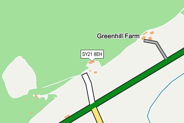 SY21 8EH map - OS OpenMap – Local (Ordnance Survey) SY21 8EH map - OS OpenMap – Local (Ordnance Survey)