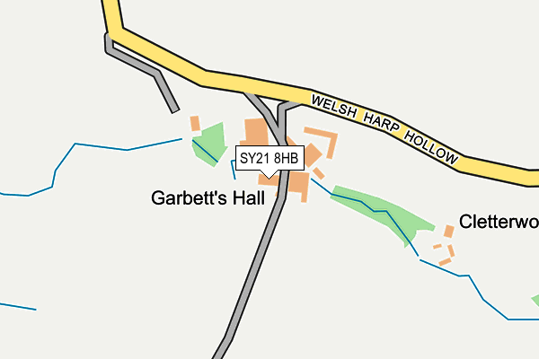 SY21 8HB map - OS OpenMap – Local (Ordnance Survey) SY21 8HB map - OS OpenMap – Local (Ordnance Survey)
