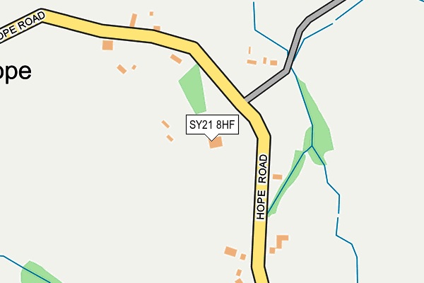 SY21 8HF map - OS OpenMap – Local (Ordnance Survey) SY21 8HF map - OS OpenMap – Local (Ordnance Survey)