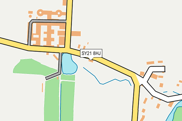 SY21 8HJ map - OS OpenMap – Local (Ordnance Survey) SY21 8HJ map - OS OpenMap – Local (Ordnance Survey)