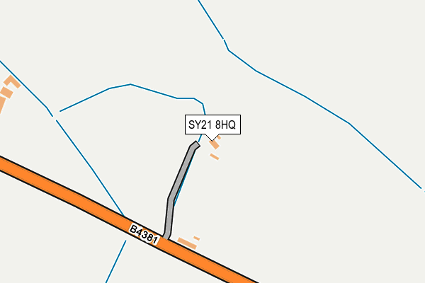 SY21 8HQ map - OS OpenMap – Local (Ordnance Survey)