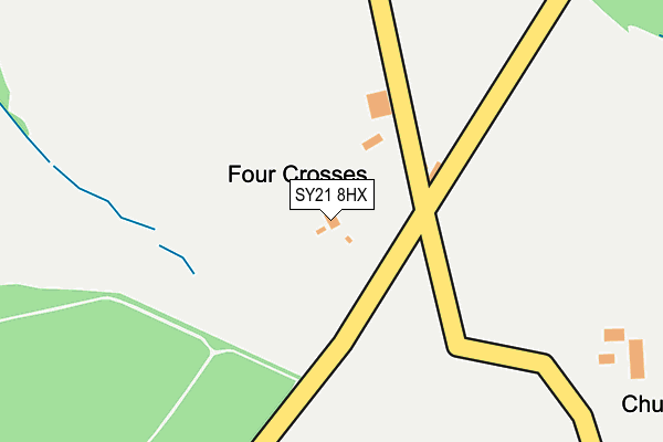 SY21 8HX map - OS OpenMap – Local (Ordnance Survey) SY21 8HX map - OS OpenMap – Local (Ordnance Survey)