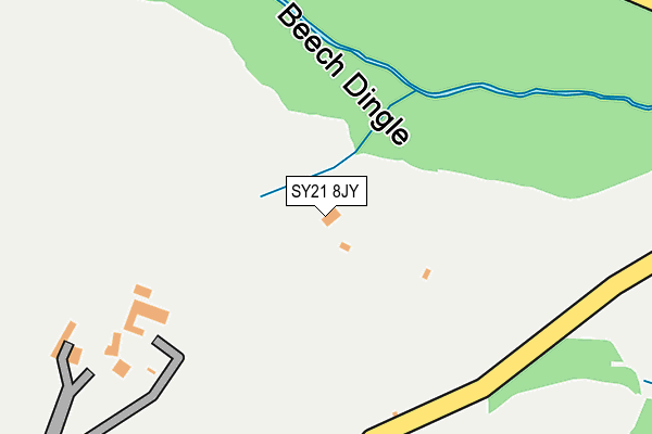 SY21 8JY map - OS OpenMap – Local (Ordnance Survey) SY21 8JY map - OS OpenMap – Local (Ordnance Survey)