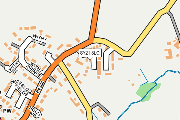 SY21 8LQ map - OS OpenMap – Local (Ordnance Survey) SY21 8LQ map - OS OpenMap – Local (Ordnance Survey)