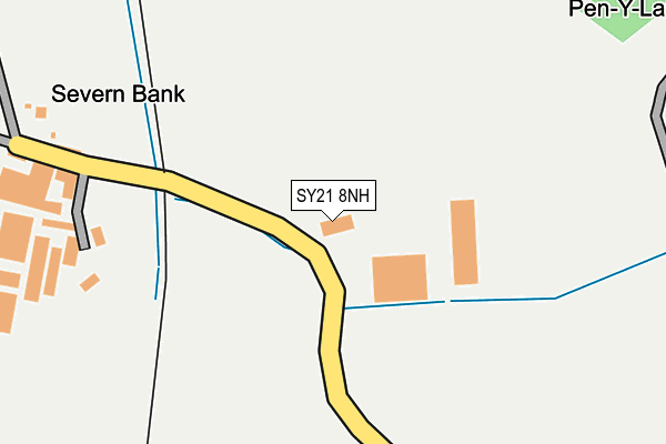 SY21 8NH map - OS OpenMap – Local (Ordnance Survey) SY21 8NH map - OS OpenMap – Local (Ordnance Survey)