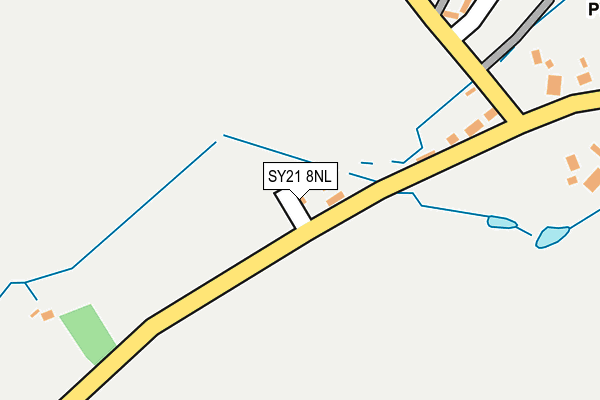 SY21 8NL map - OS OpenMap – Local (Ordnance Survey) SY21 8NL map - OS OpenMap – Local (Ordnance Survey)
