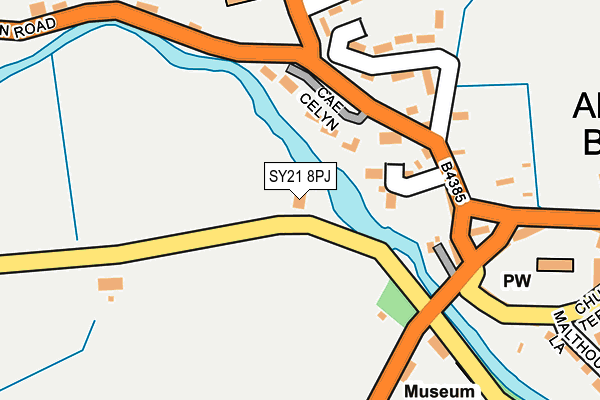 SY21 8PJ map - OS OpenMap – Local (Ordnance Survey) SY21 8PJ map - OS OpenMap – Local (Ordnance Survey)