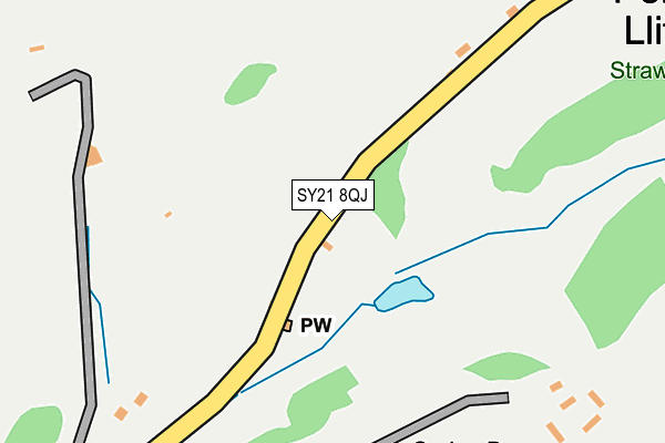 SY21 8QJ map - OS OpenMap – Local (Ordnance Survey) SY21 8QJ map - OS OpenMap – Local (Ordnance Survey)