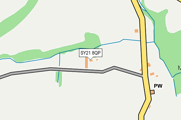 SY21 8QP map - OS OpenMap – Local (Ordnance Survey) SY21 8QP map - OS OpenMap – Local (Ordnance Survey)