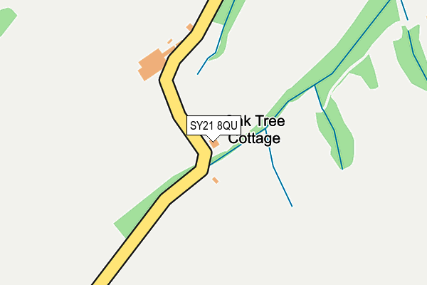 SY21 8QU map - OS OpenMap – Local (Ordnance Survey) SY21 8QU map - OS OpenMap – Local (Ordnance Survey)