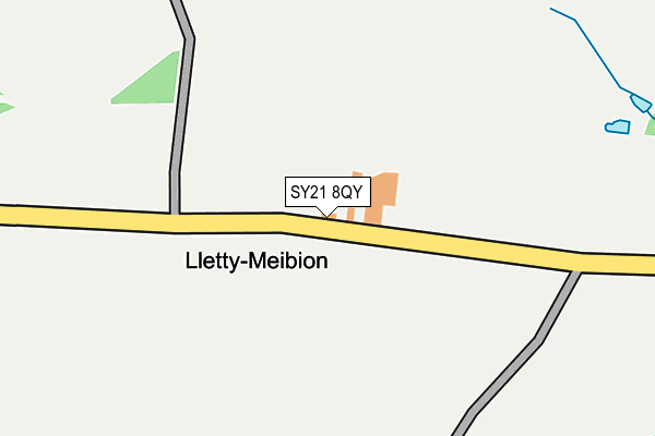 SY21 8QY map - OS OpenMap – Local (Ordnance Survey) SY21 8QY map - OS OpenMap – Local (Ordnance Survey)
