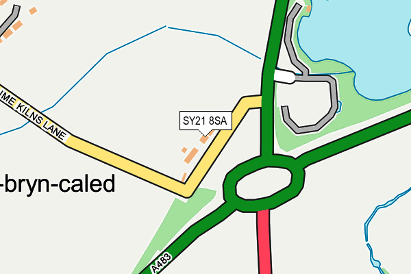 SY21 8SA map - OS OpenMap – Local (Ordnance Survey) SY21 8SA map - OS OpenMap – Local (Ordnance Survey)