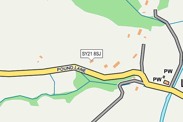 SY21 8SJ map - OS OpenMap – Local (Ordnance Survey) SY21 8SJ map - OS OpenMap – Local (Ordnance Survey)