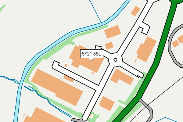SY21 8SL map - OS OpenMap – Local (Ordnance Survey) SY21 8SL map - OS OpenMap – Local (Ordnance Survey)