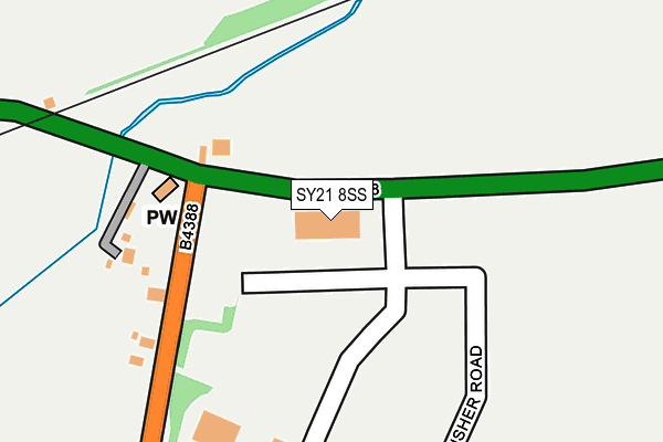 SY21 8SS map - OS OpenMap – Local (Ordnance Survey) SY21 8SS map - OS OpenMap – Local (Ordnance Survey)