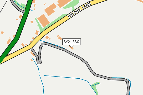 SY21 8SX map - OS OpenMap – Local (Ordnance Survey) SY21 8SX map - OS OpenMap – Local (Ordnance Survey)