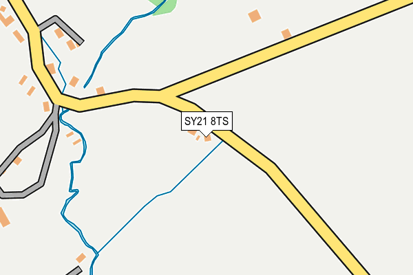SY21 8TS map - OS OpenMap – Local (Ordnance Survey) SY21 8TS map - OS OpenMap – Local (Ordnance Survey)