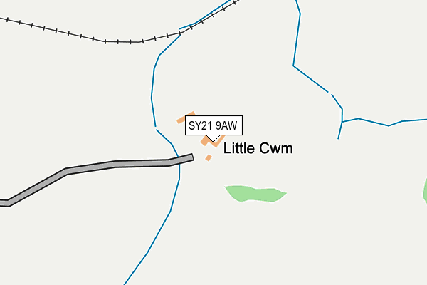 SY21 9AW map - OS OpenMap – Local (Ordnance Survey) SY21 9AW map - OS OpenMap – Local (Ordnance Survey)