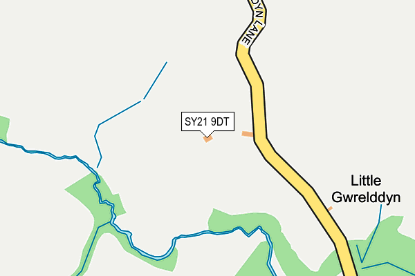 SY21 9DT map - OS OpenMap – Local (Ordnance Survey) SY21 9DT map - OS OpenMap – Local (Ordnance Survey)