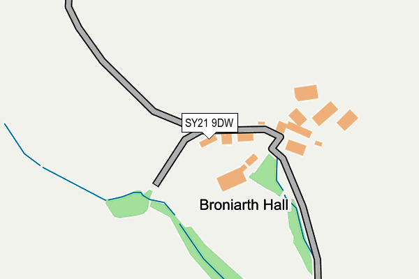 SY21 9DW map - OS OpenMap – Local (Ordnance Survey) SY21 9DW map - OS OpenMap – Local (Ordnance Survey)