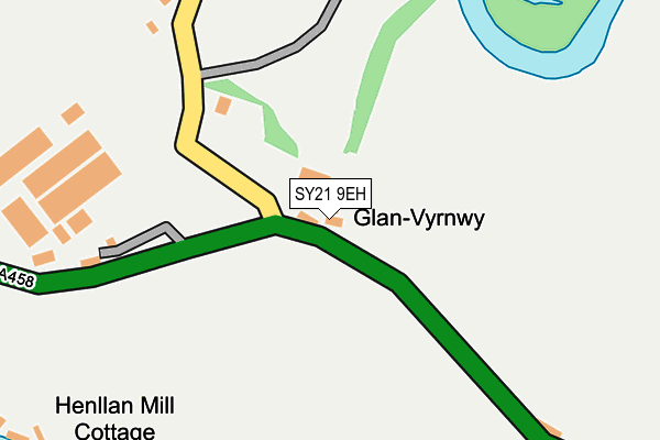 SY21 9EH map - OS OpenMap – Local (Ordnance Survey) SY21 9EH map - OS OpenMap – Local (Ordnance Survey)