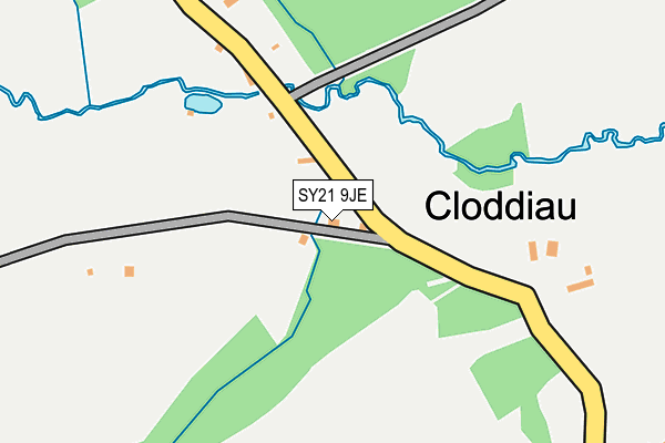 SY21 9JE map - OS OpenMap – Local (Ordnance Survey) SY21 9JE map - OS OpenMap – Local (Ordnance Survey)