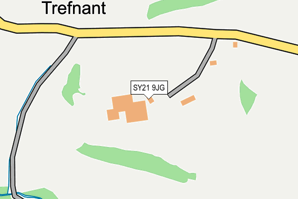 SY21 9JG map - OS OpenMap – Local (Ordnance Survey) SY21 9JG map - OS OpenMap – Local (Ordnance Survey)