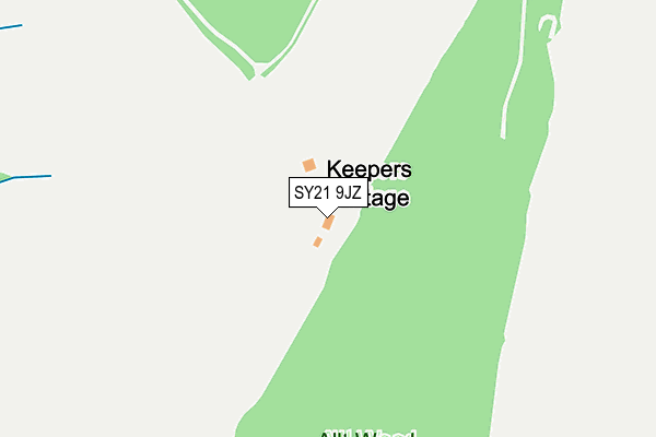 SY21 9JZ map - OS OpenMap – Local (Ordnance Survey) SY21 9JZ map - OS OpenMap – Local (Ordnance Survey)