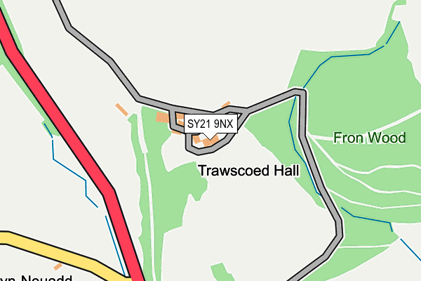 SY21 9NX map - OS OpenMap – Local (Ordnance Survey) SY21 9NX map - OS OpenMap – Local (Ordnance Survey)