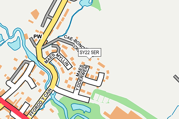 SY22 5ER map - OS OpenMap – Local (Ordnance Survey) SY22 5ER map - OS OpenMap – Local (Ordnance Survey)