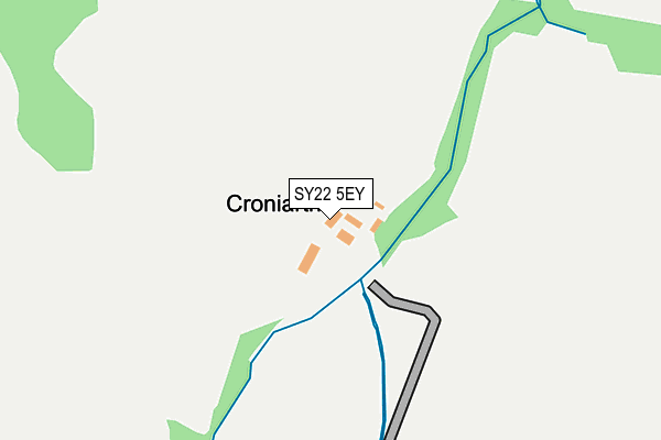 SY22 5EY map - OS OpenMap – Local (Ordnance Survey) SY22 5EY map - OS OpenMap – Local (Ordnance Survey)