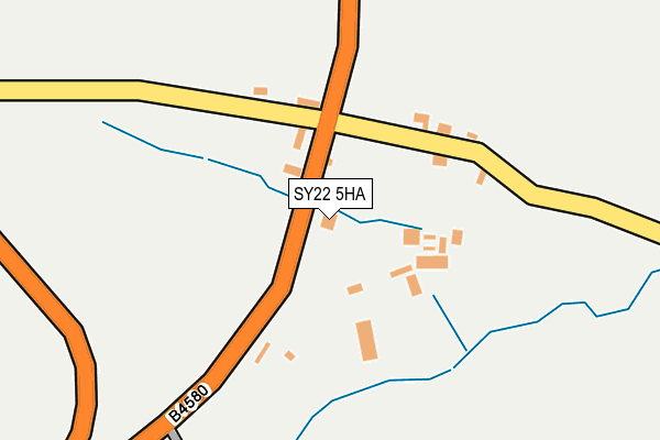 SY22 5HA map - OS OpenMap – Local (Ordnance Survey) SY22 5HA map - OS OpenMap – Local (Ordnance Survey)