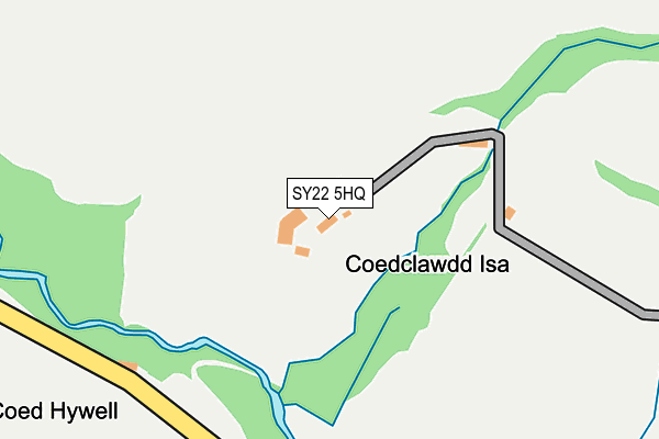 SY22 5HQ map - OS OpenMap – Local (Ordnance Survey) SY22 5HQ map - OS OpenMap – Local (Ordnance Survey)