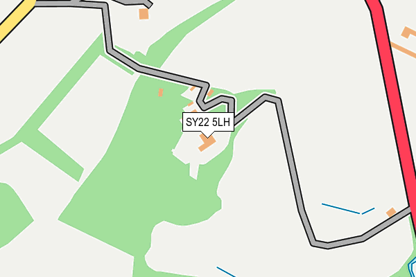 SY22 5LH map - OS OpenMap – Local (Ordnance Survey) SY22 5LH map - OS OpenMap – Local (Ordnance Survey)