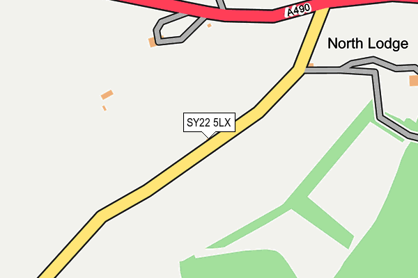 SY22 5LX map - OS OpenMap – Local (Ordnance Survey)