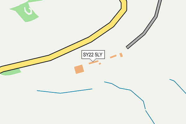 SY22 5LY map - OS OpenMap – Local (Ordnance Survey) SY22 5LY map - OS OpenMap – Local (Ordnance Survey)