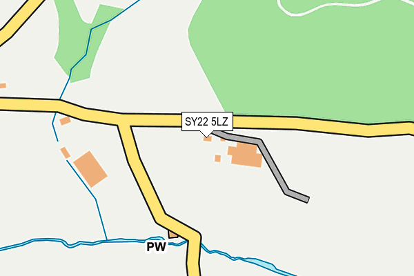 SY22 5LZ map - OS OpenMap – Local (Ordnance Survey) SY22 5LZ map - OS OpenMap – Local (Ordnance Survey)