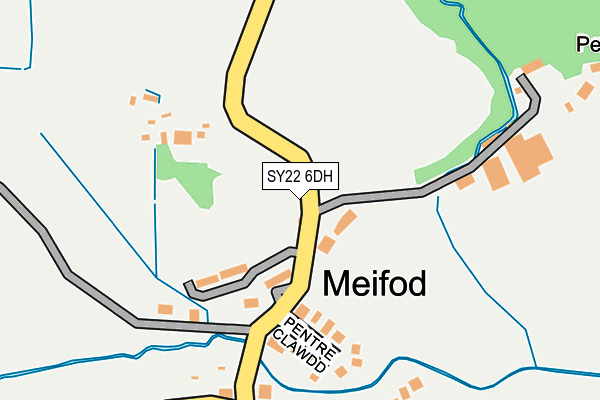 SY22 6DH map - OS OpenMap – Local (Ordnance Survey) SY22 6DH map - OS OpenMap – Local (Ordnance Survey)