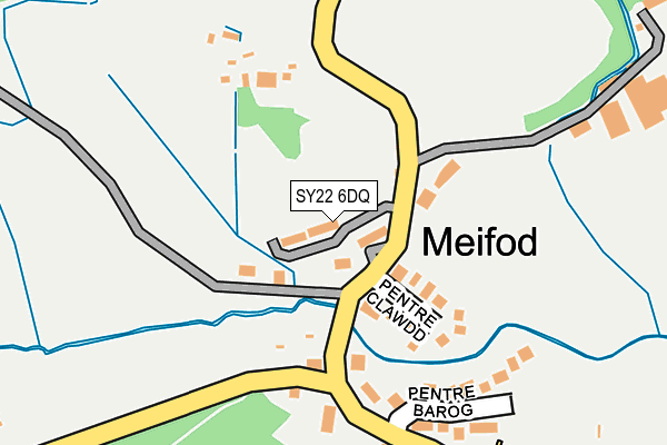 SY22 6DQ map - OS OpenMap – Local (Ordnance Survey) SY22 6DQ map - OS OpenMap – Local (Ordnance Survey)