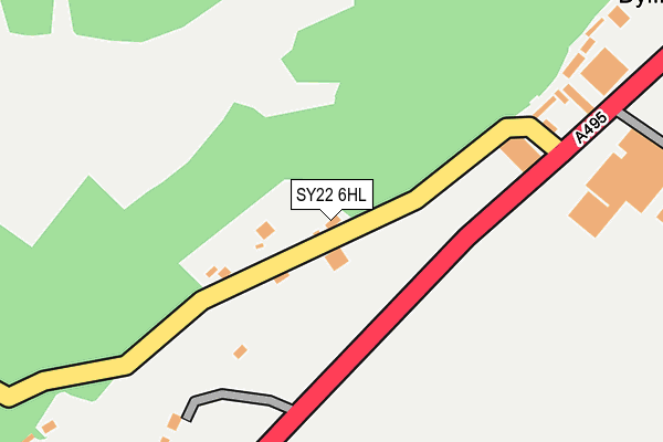 SY22 6HL map - OS OpenMap – Local (Ordnance Survey) SY22 6HL map - OS OpenMap – Local (Ordnance Survey)