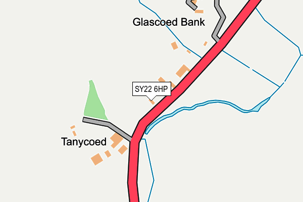 SY22 6HP map - OS OpenMap – Local (Ordnance Survey) SY22 6HP map - OS OpenMap – Local (Ordnance Survey)