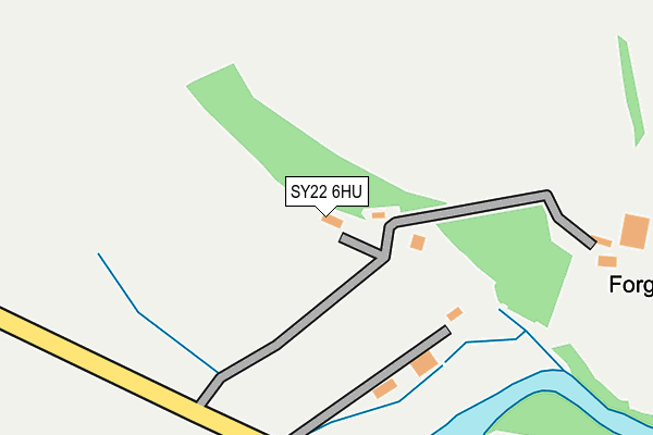 SY22 6HU map - OS OpenMap – Local (Ordnance Survey) SY22 6HU map - OS OpenMap – Local (Ordnance Survey)