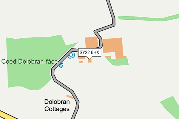 SY22 6HX map - OS OpenMap – Local (Ordnance Survey) SY22 6HX map - OS OpenMap – Local (Ordnance Survey)