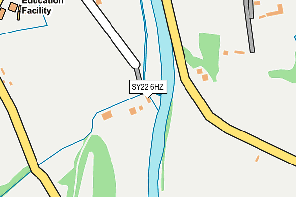 SY22 6HZ map - OS OpenMap – Local (Ordnance Survey) SY22 6HZ map - OS OpenMap – Local (Ordnance Survey)